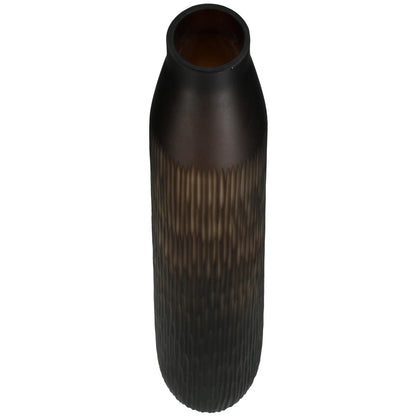 Βάζο ArteLibre Καφέ Γυαλί 14x14x43cm - Hippiehome.gr