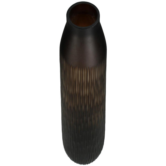 Βάζο ArteLibre Καφέ Γυαλί 14x14x43cm - Hippiehome.gr