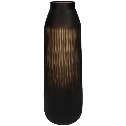 Βάζο ArteLibre Καφέ Γυαλί 14x14x43cm - Hippiehome.gr
