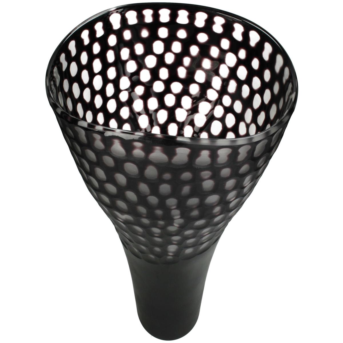 Βάζο ArteLibre Μαύρο Γυαλί 33x26x38cm - Hippiehome.gr