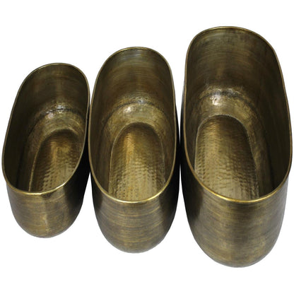 Κασπώ ArteLibre Μπρονζέ Μέταλλο 74x34.5x29cm Σετ 3Τμχ - Hippiehome.gr