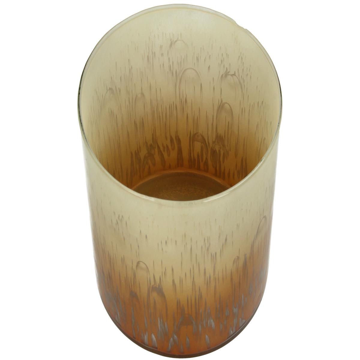 Κηροπήγιο ArteLibre Πορτοκαλί Γυαλί 15x15x16cm - Hippiehome.gr