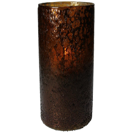 Κηροπήγιο ArteLibre Amber Γυαλί 12x12x20cm - Hippiehome.gr