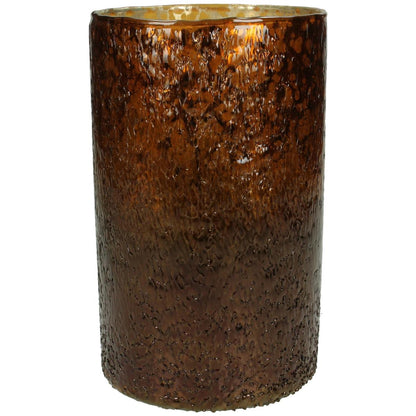 Κηροπήγιο ArteLibre Amber Γυαλί 12x12x20cm - Hippiehome.gr