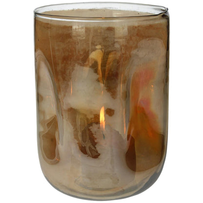 Κηροπήγιο ArteLibre Χρυσό Γυαλί 17x17x17cm - Hippiehome.gr