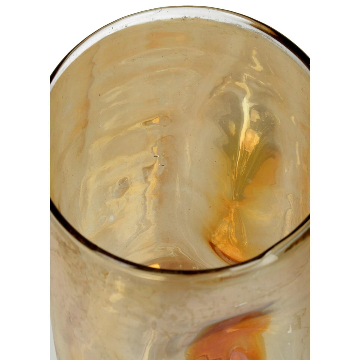 Κηροπήγιο ArteLibre Χρυσό Γυαλί 17x17x17cm - Hippiehome.gr