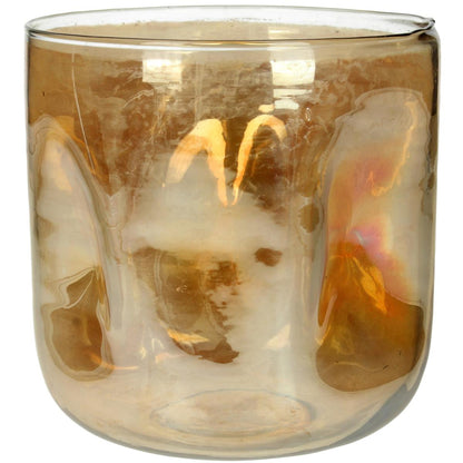 Κηροπήγιο ArteLibre Χρυσό Γυαλί 17x17x17cm - Hippiehome.gr