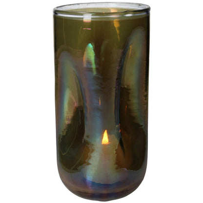 Κηροπήγιο ArteLibre Καφέ Γυαλί 14x14x20cm - Hippiehome.gr