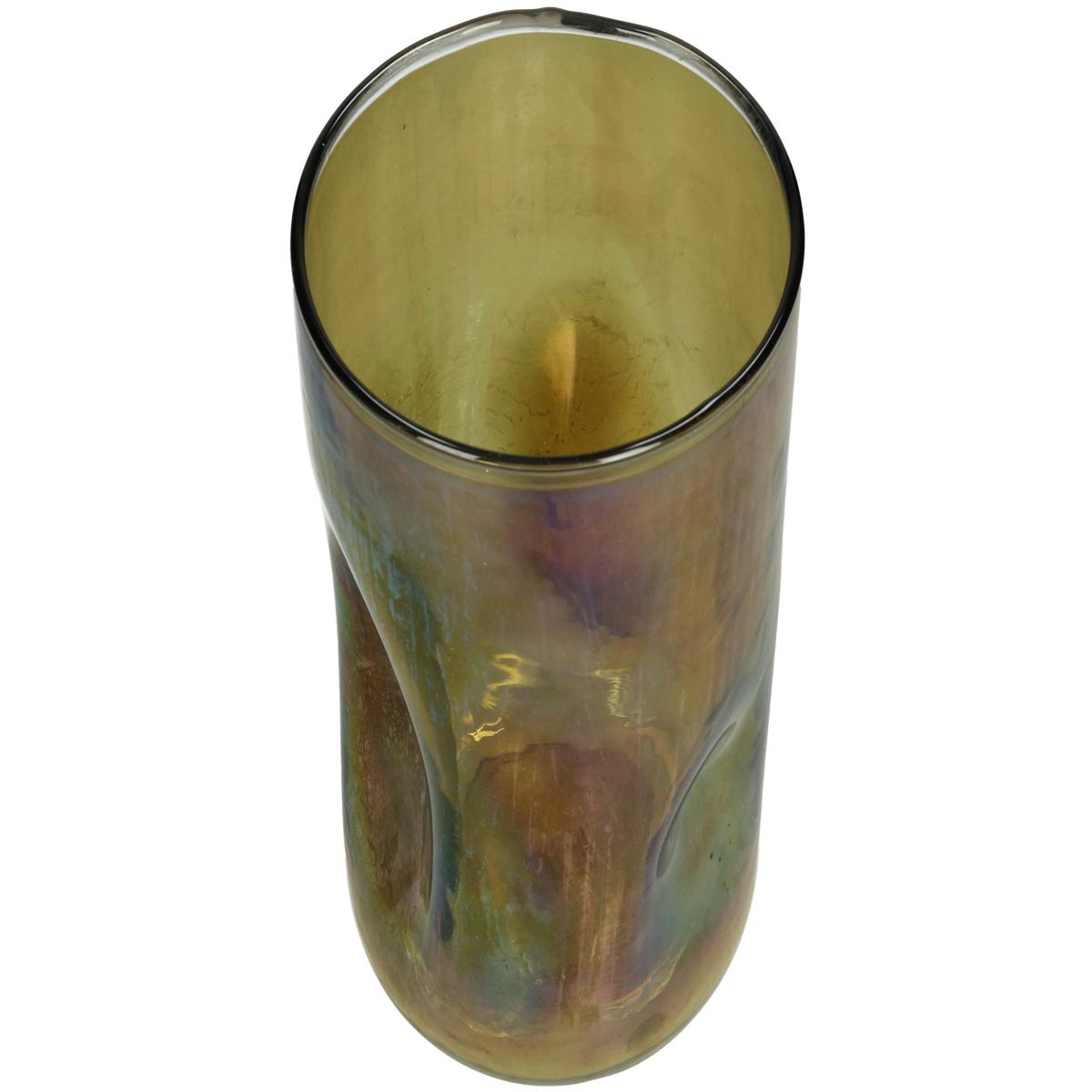 Κηροπήγιο ArteLibre Καφέ Γυαλί 15x15x26cm - Hippiehome.gr