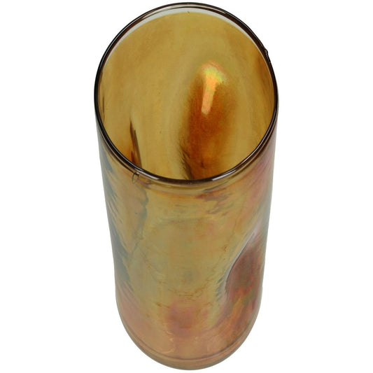 Κηροπήγιο ArteLibre Πορτοκαλί Γυαλί 18x18x26cm - Hippiehome.gr