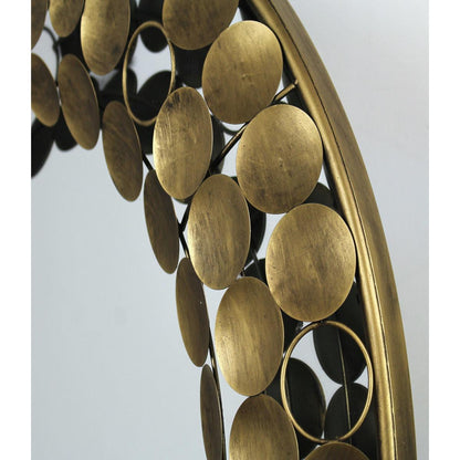 Καθρέπτης ArteLibre Χρυσό Μέταλλο 70x6x70cm - Hippiehome.gr