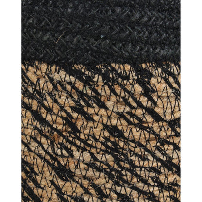 Κασπώ ArteLibre Μαύρο Γιούτα 21x21x15cm Σετ 5Τμχ - Hippiehome.gr