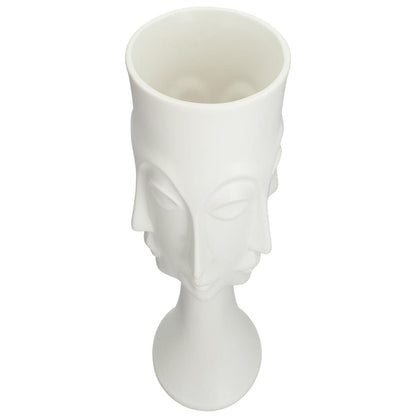 Βάζο ArteLibre Λευκό Κεραμικό 17.4x16x33cm - Hippiehome.gr