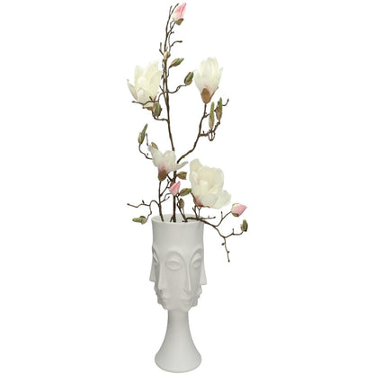 Βάζο ArteLibre Λευκό Κεραμικό 17.4x16x33cm - Hippiehome.gr