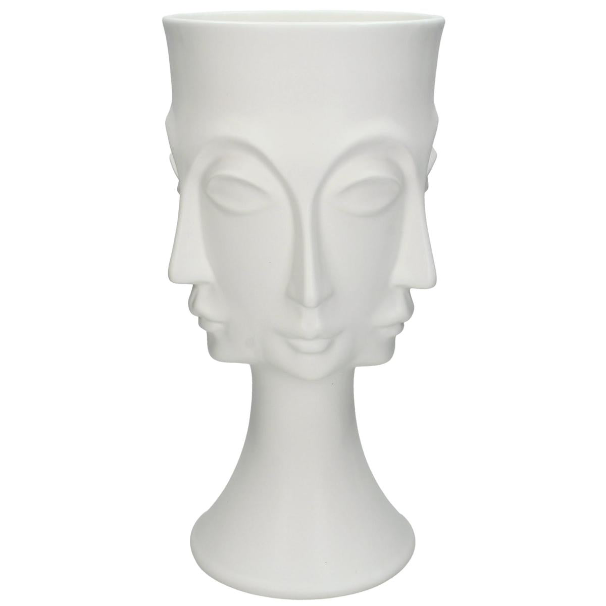 Βάζο ArteLibre Λευκό Κεραμικό 17.4x16x33cm - Hippiehome.gr