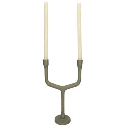 Κηροπήγιο ArteLibre Πράσινο Αλουμίνιο 23.5x10x28.5cm - Hippiehome.gr
