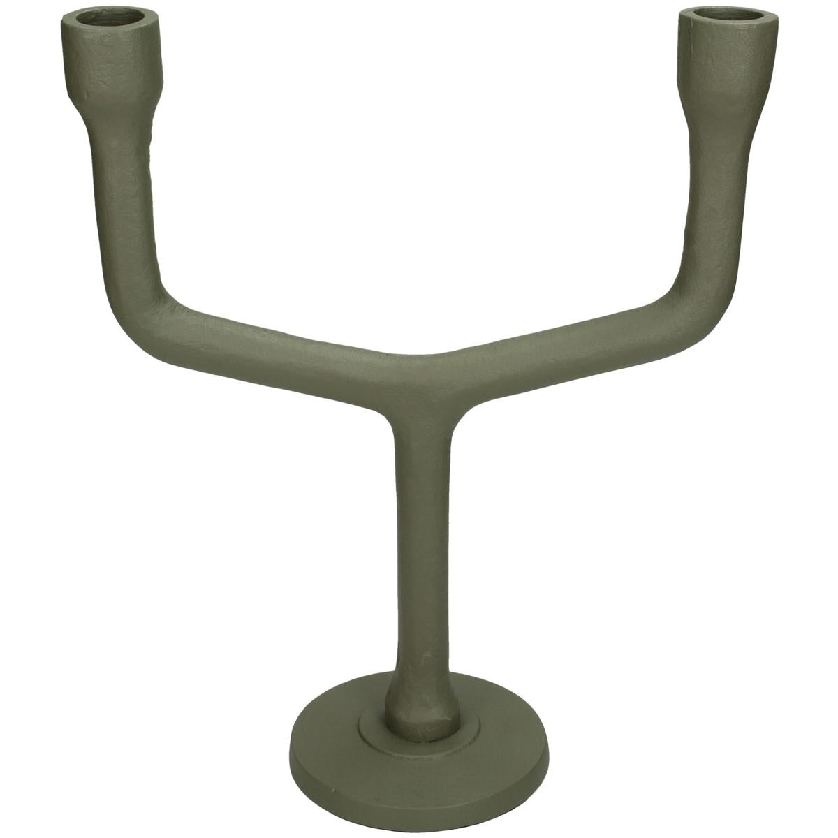 Κηροπήγιο ArteLibre Πράσινο Αλουμίνιο 23.5x10x28.5cm - Hippiehome.gr