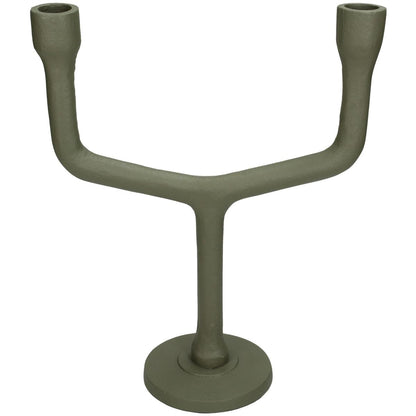 Κηροπήγιο ArteLibre Πράσινο Αλουμίνιο 23.5x10x28.5cm - Hippiehome.gr