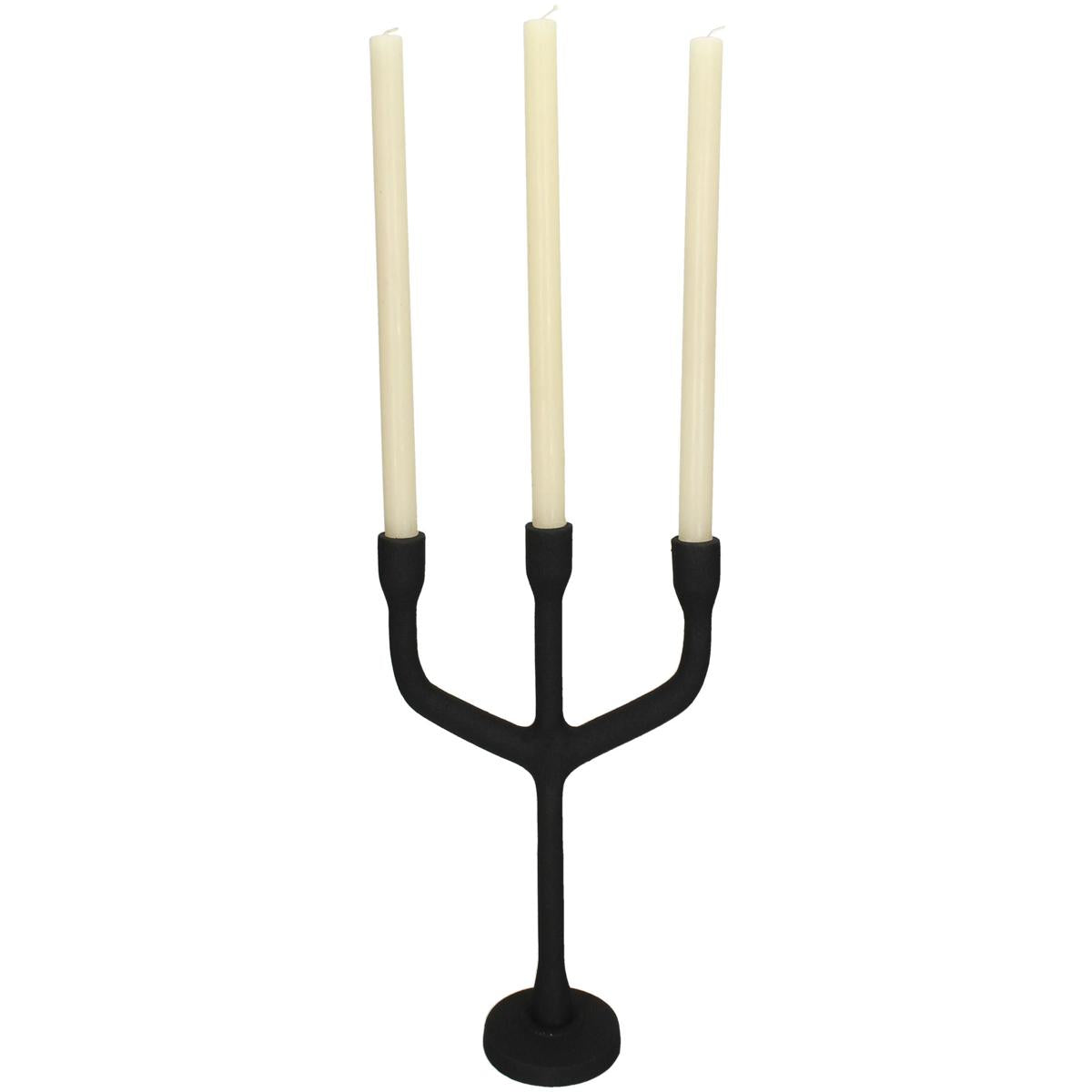 Κηροπήγιο ArteLibre Μαύρο Αλουμίνιο 23.5x10x28.5cm - Hippiehome.gr