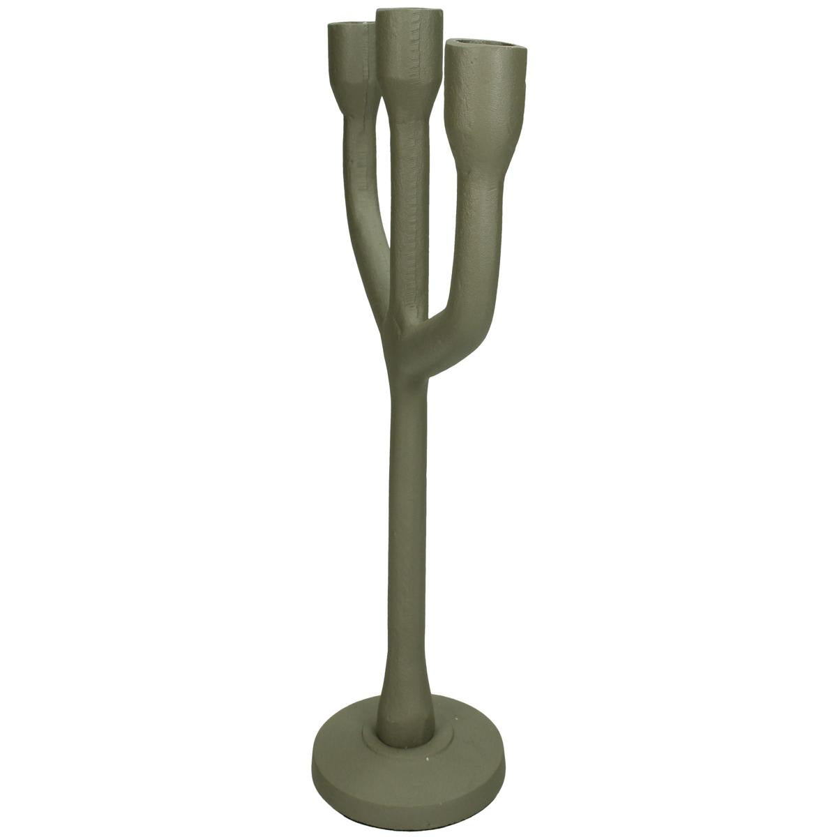 Κηροπήγιο ArteLibre Πράσινο Αλουμίνιο 23.5x10x28.5cm - Hippiehome.gr