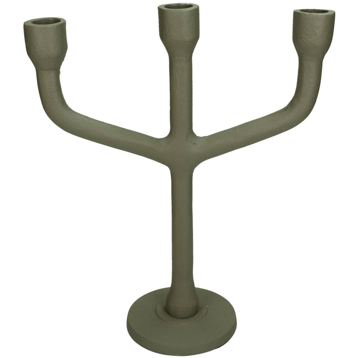 Κηροπήγιο ArteLibre Πράσινο Αλουμίνιο 23.5x10x28.5cm - Hippiehome.gr