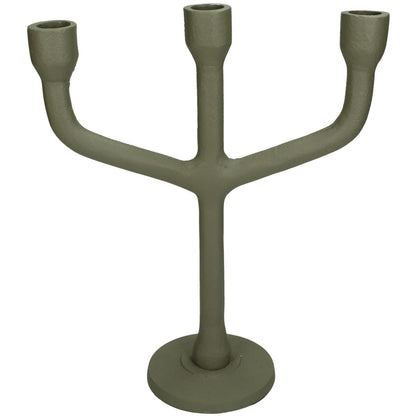 Κηροπήγιο ArteLibre Πράσινο Αλουμίνιο 23.5x10x28.5cm - Hippiehome.gr
