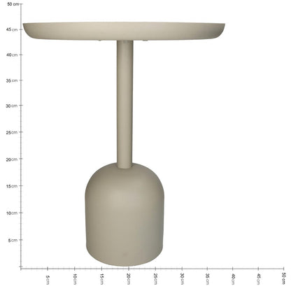 Τραπεζάκι ArteLibre Ιβουάρ Μέταλλο 37x37x46.5cm - Hippiehome.gr