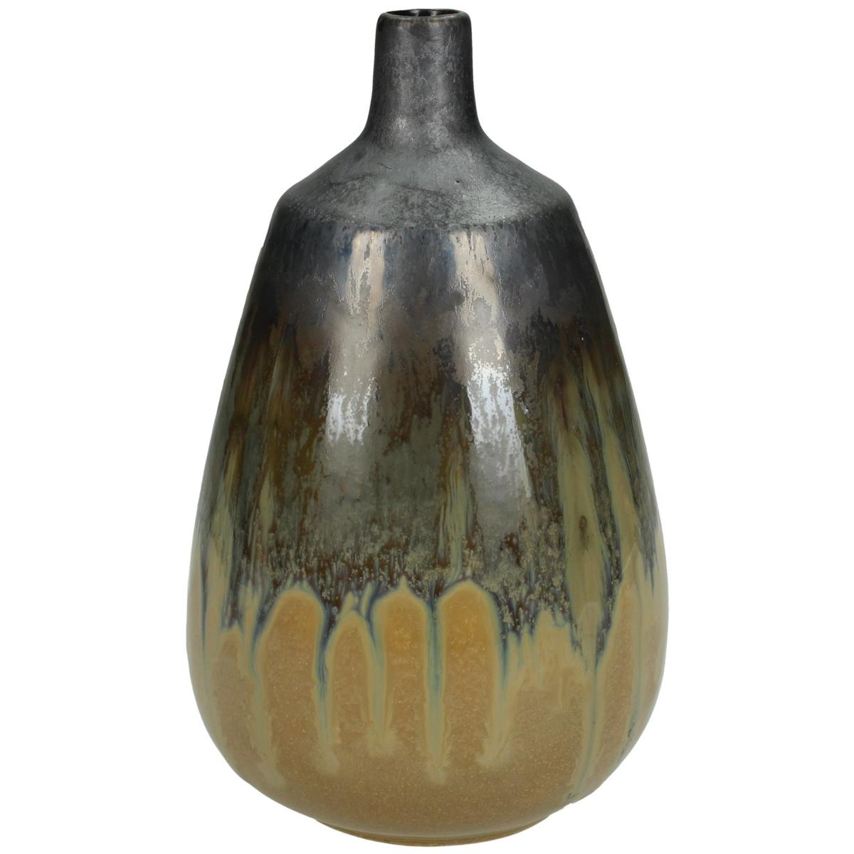 Βάζο ArteLibre Κίτρινο Κεραμικό 13x13x20.5cm - Hippiehome.gr