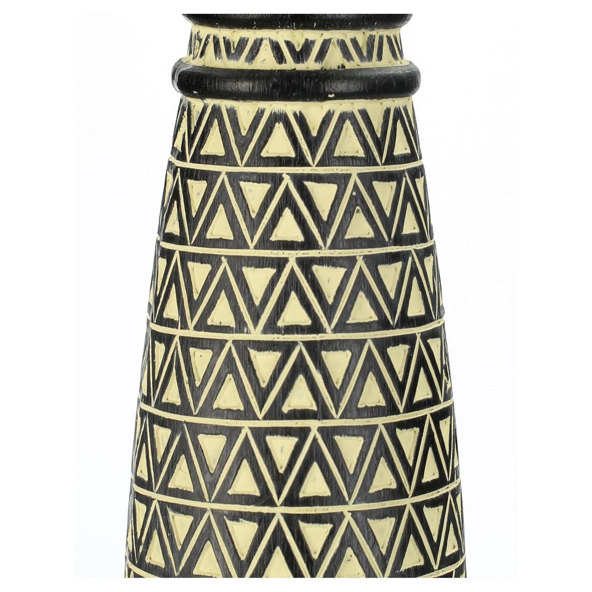 Διακοσμητικό ArteLibre Tribal Μαύρο Polyresin 10x10x45cm - Hippiehome.gr