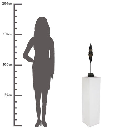 Διακοσμητικό ArteLibre Tribal Μαύρο Polyresin 10x10x55cm - Hippiehome.gr