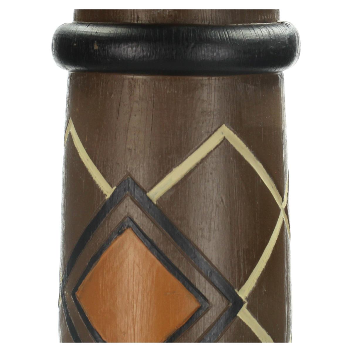 Διακοσμητικό ArteLibre Tribal Καφέ Polyresin 10X10X65cm - Hippiehome.gr