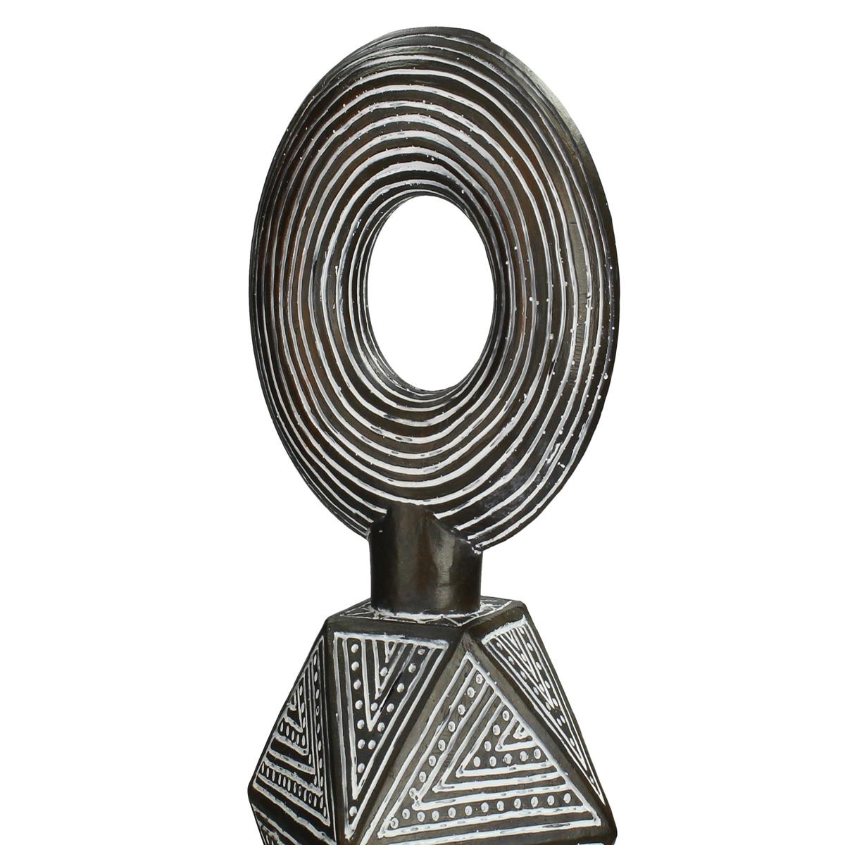 Διακοσμητικό ArteLibre Tribal Καφέ Polyresin 13X13X41cm - Hippiehome.gr