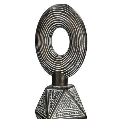 Διακοσμητικό ArteLibre Tribal Καφέ Polyresin 13X13X41cm - Hippiehome.gr