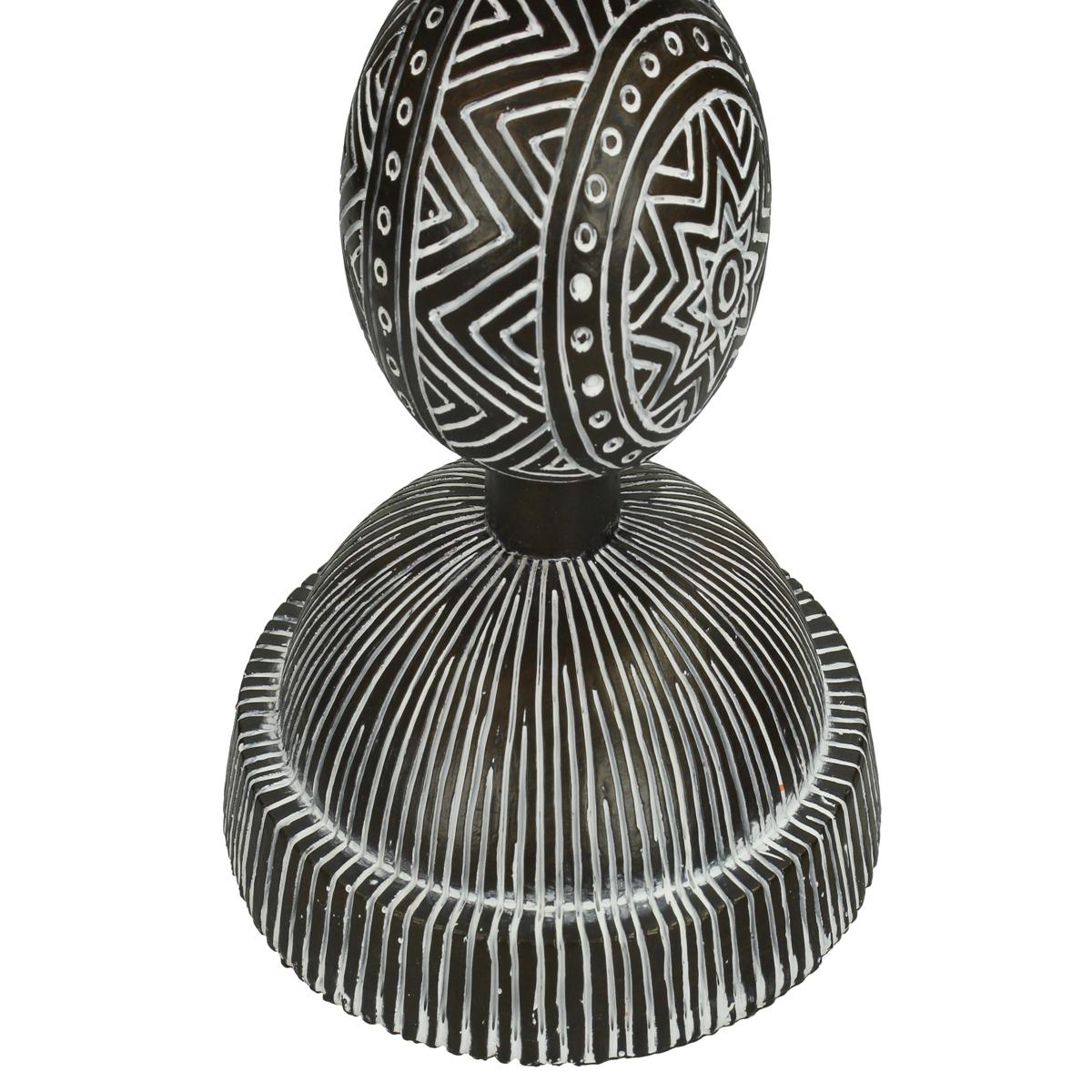 Διακοσμητικό ArteLibre Tribal Καφέ Polyresin 13X13X41cm - Hippiehome.gr