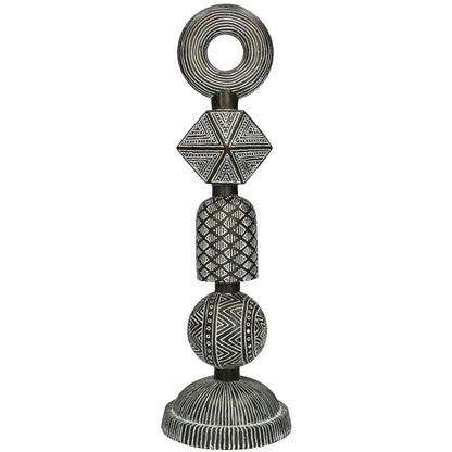 Διακοσμητικό ArteLibre Tribal Καφέ Polyresin 13X13X41cm - Hippiehome.gr