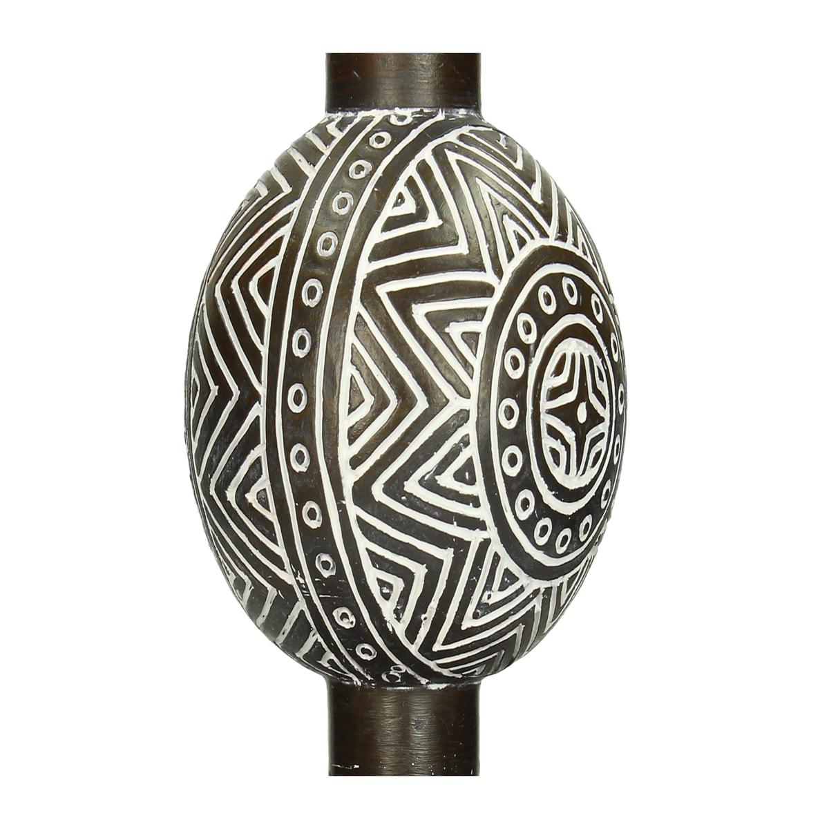 Διακοσμητικό ArteLibre Tribal Καφέ Polyresin 14x14x50cm - Hippiehome.gr