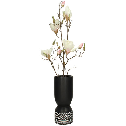 Κασπώ ArteLibre Tribal Μαύρο Κεραμικό 15x15x27.5cm - Hippiehome.gr