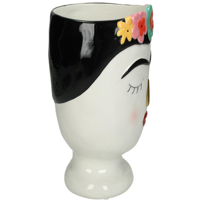 Κασπώ ArteLibre Γυναίκα Με Λουλούδια Πολύχρωμο Δολομίτης 17x16x22.1cm - Hippiehome.gr