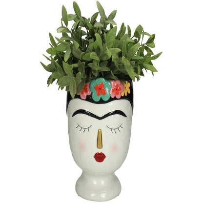 Κασπώ ArteLibre Γυναίκα Με Λουλούδια Πολύχρωμο Δολομίτης 17x16x22.1cm - Hippiehome.gr