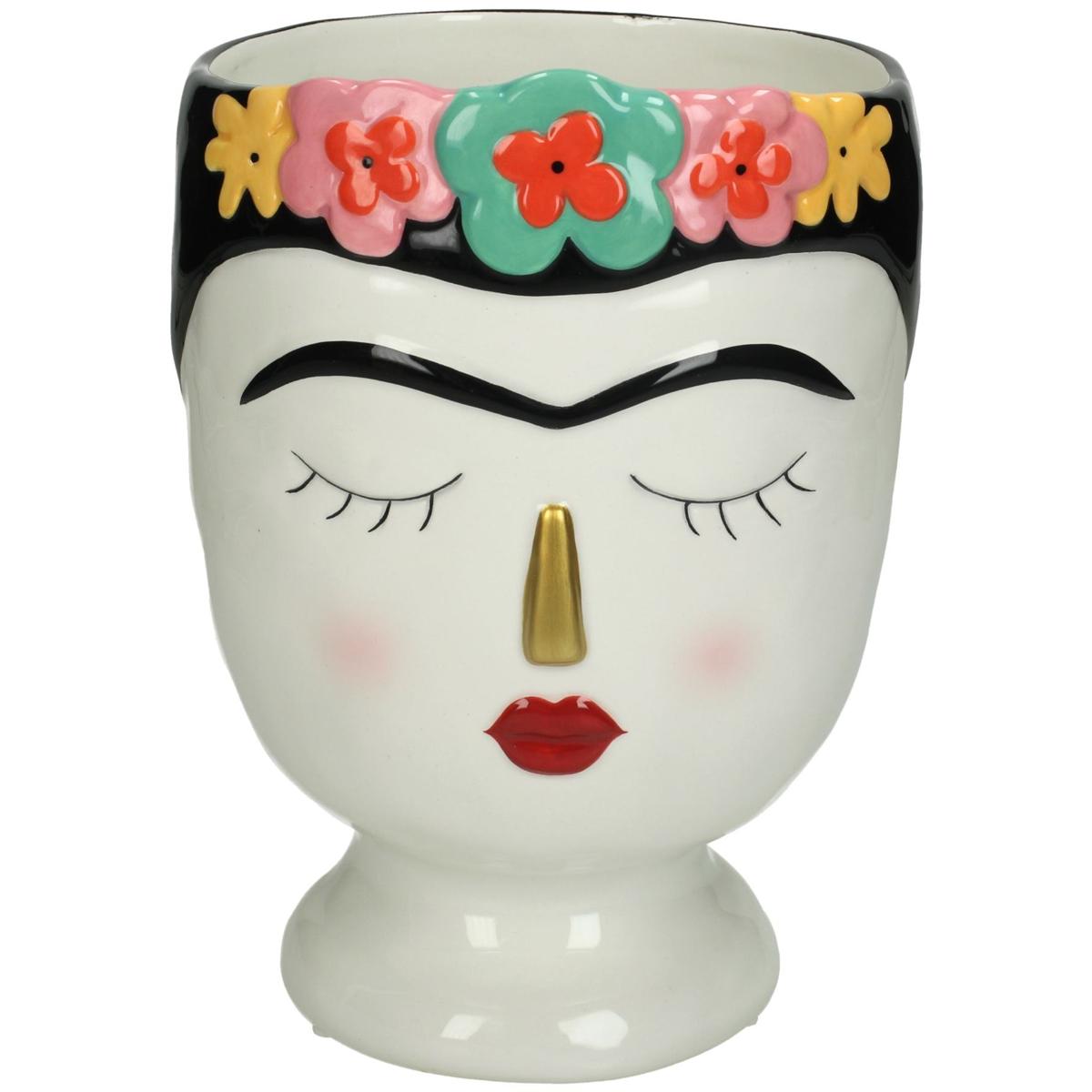 Κασπώ ArteLibre Γυναίκα Με Λουλούδια Πολύχρωμο Δολομίτης 17x16x22.1cm - Hippiehome.gr