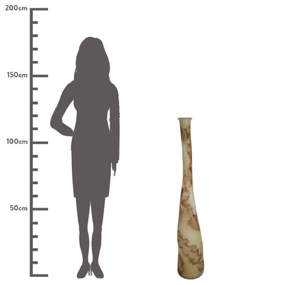 Βάζο ArteLibre Καφέ Ανακυκλωμένο Γυαλί 18x18x120cm - Hippiehome.gr