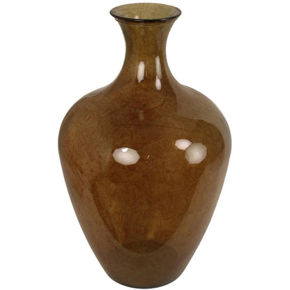 Βάζο ArteLibre Καφέ Ανακυκλωμένο Γυαλί 40x40x65cm - Hippiehome.gr