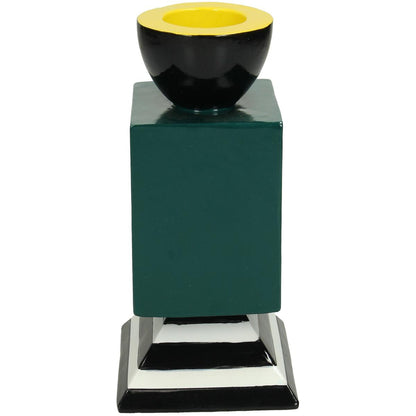 Κηροπήγιο ArteLibre Πετρόλ Polyresin 9.2x9.2x14.5cm - Hippiehome.gr