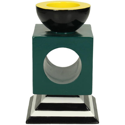 Κηροπήγιο ArteLibre Πετρόλ Polyresin 9.2x9.2x14.5cm - Hippiehome.gr