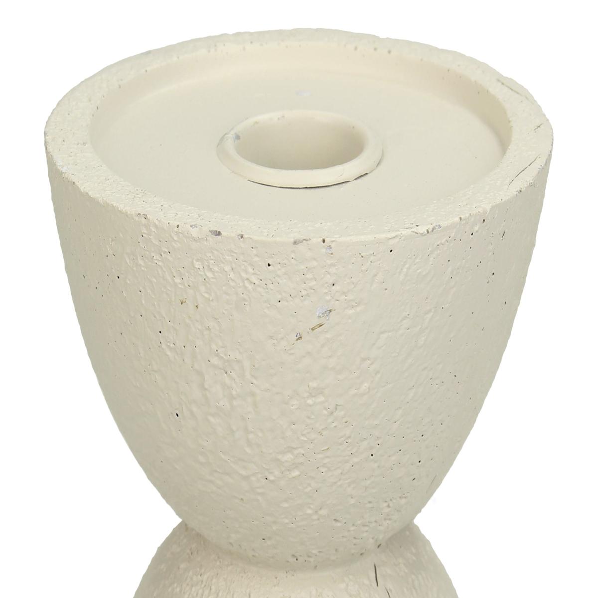 Κηροπήγιο ArteLibre Στολίδι Ιβουάρ Polyresin 11x11x15cm - Hippiehome.gr