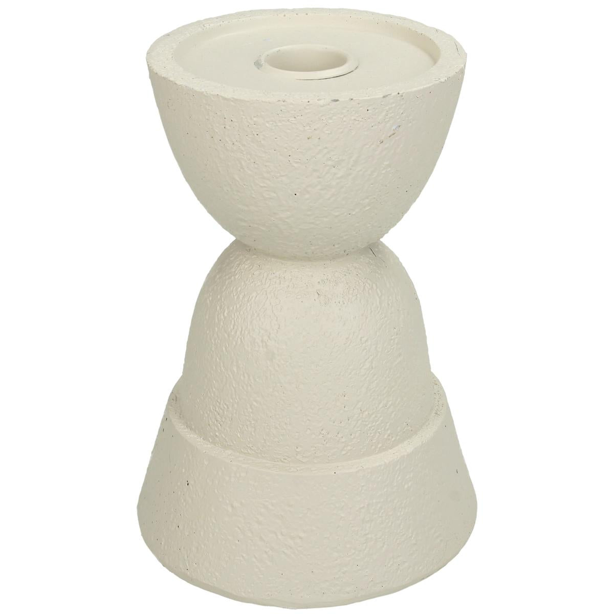 Κηροπήγιο ArteLibre Στολίδι Ιβουάρ Polyresin 11x11x15cm - Hippiehome.gr