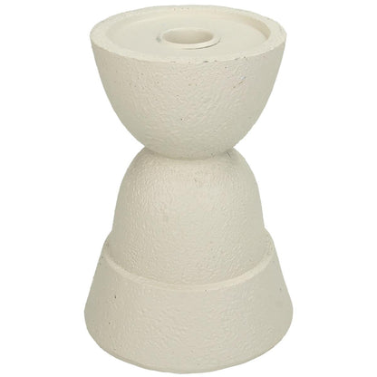 Κηροπήγιο ArteLibre Στολίδι Ιβουάρ Polyresin 11x11x15cm - Hippiehome.gr