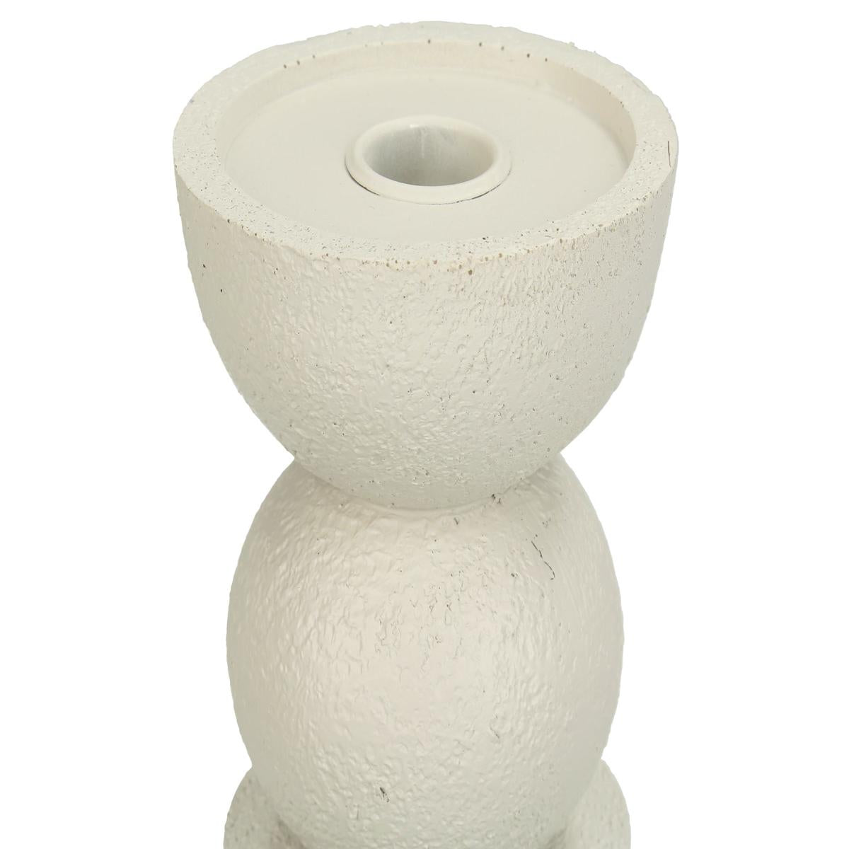 Κηροπήγιο ArteLibre Στολίδι Ιβουάρ Polyresin 11x11x19cm - Hippiehome.gr