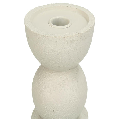 Κηροπήγιο ArteLibre Στολίδι Ιβουάρ Polyresin 11x11x19cm - Hippiehome.gr