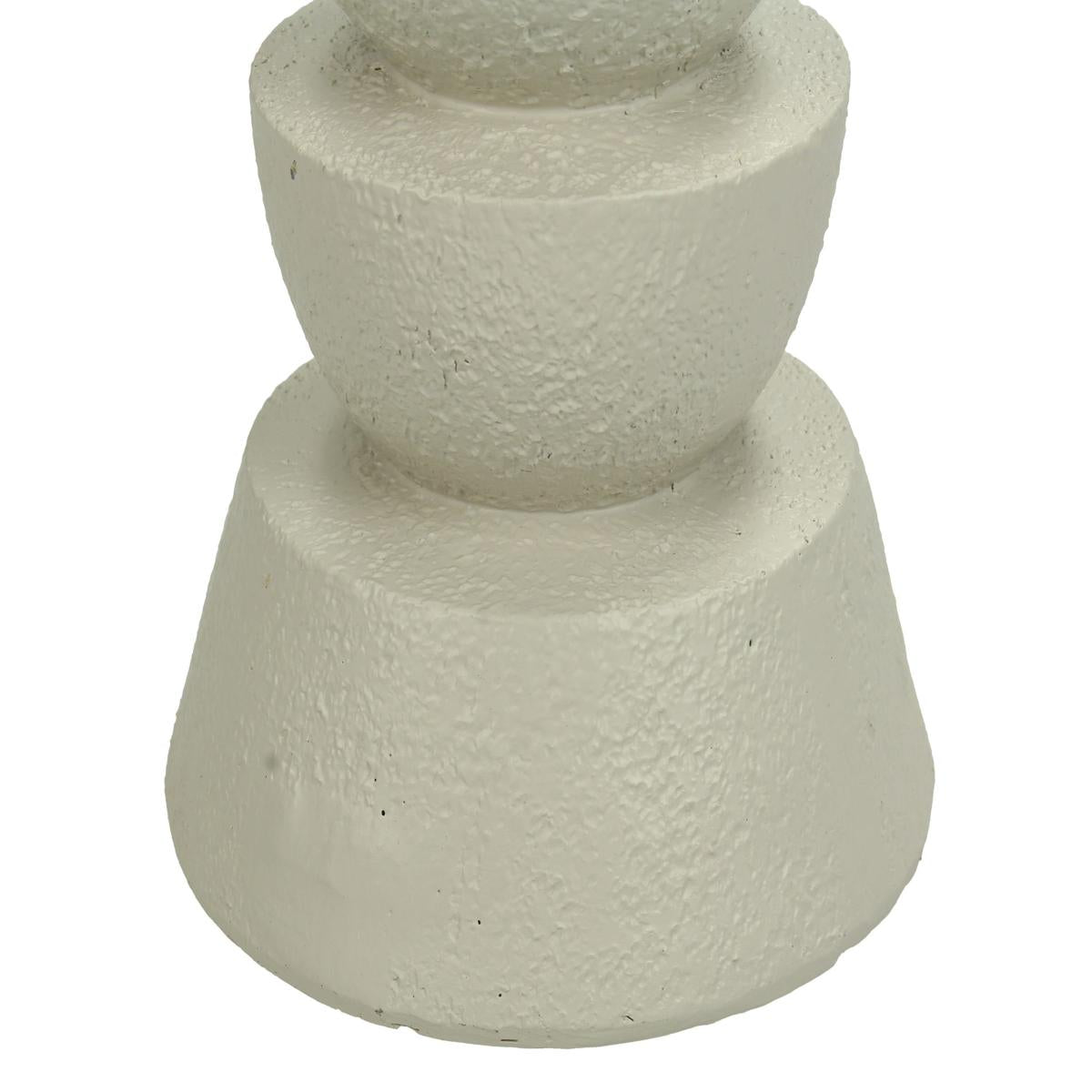 Κηροπήγιο ArteLibre Στολίδι Ιβουάρ Polyresin 11x11x19cm - Hippiehome.gr